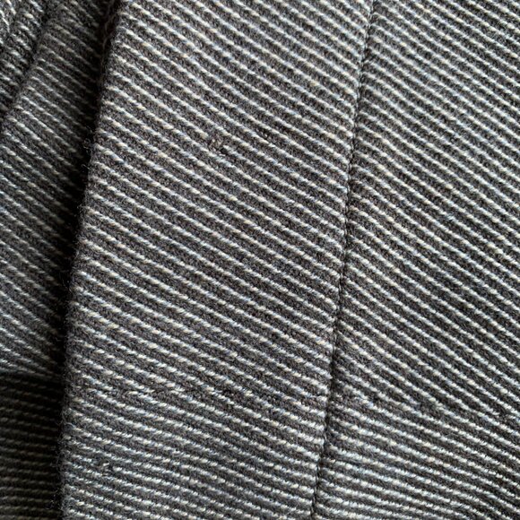 Akris Punto Beige Brown Cream Diagonal Stripe One Button Blazer Jacket - Wool  8 - Picture 16 of 16